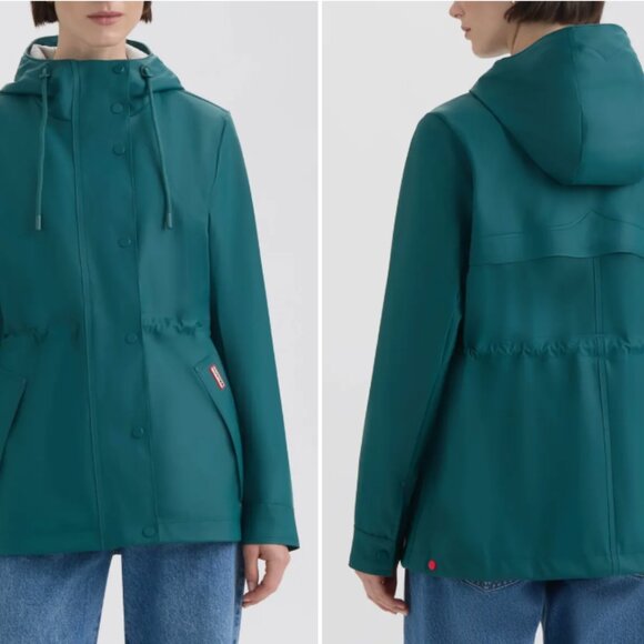 NEW HUNTER Acacia Rubberized Rain Jacket in Deep Ocean for women 825 8m4 - Picture 7 of 10